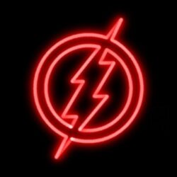 Kid Flash II Neon Symbol WP by MorganRLewis