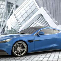 Image Aston Martin Vanquish Blue Side automobile