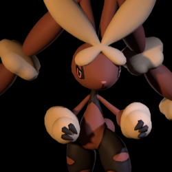 Mega Lopunny in ready stance
