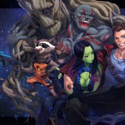 art mhk girl gamora man drax the destroyer groot peter quill