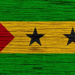 Download wallpapers Flag of Sao Tome and Principe, 4k, Africa