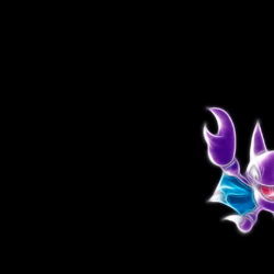 ScreenHeaven: Gligar Pokemon black backgrounds simple backgrounds
