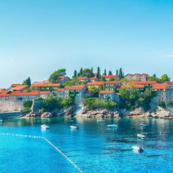 Pictures Montenegro Budva Bay Boats Coast Cities Houses