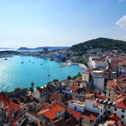 Wallpapers Croatia Houses Coast City of Split Cities Image