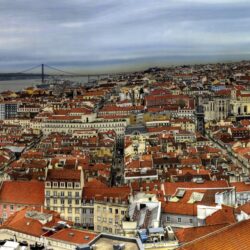Image Portugal Lisbon From above Cities Houses