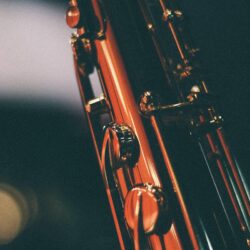 Download wallpapers saxophone, musical instrument, keys