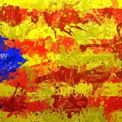 Wallpapers : Catalonia, Spain, Barcelona, flag, symbol, color