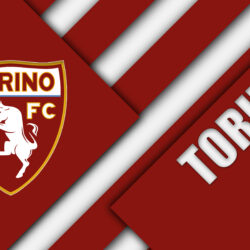 Download wallpapers Torino FC, logo, 4k, material design, football