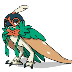 I pondered what Decidueye looked like with its hood down, and