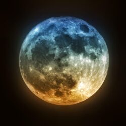 Blue And Red Moon Wallpapers Photos free hd Download