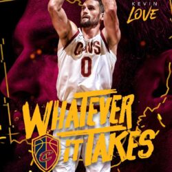 A great wallpapers of Kevin Love shooting a basket.