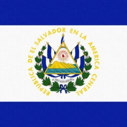 Download Wallpapers flag, el salvador, lines, symbols