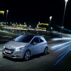 Wallpapers, Peugeot, Roads, 2011 208, Night, Cars, Download photo