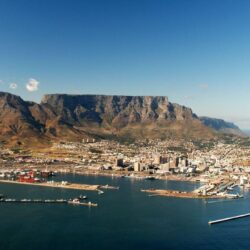 Table mountain in cape town south africa wallpapers Stock Free Image