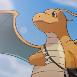 SimplyWallpapers: Dragonite Pokemon desktop bakcgrounds