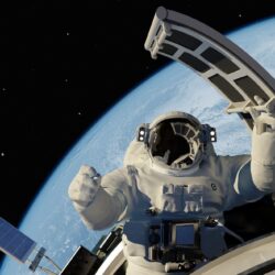 art space land space ship universe cosmonaut astronaut