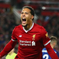 Virgil Van Dijk gets Liverpool’s defence to calm down