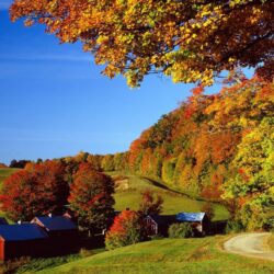 Landscapes Woodstock In Autumn Vermont