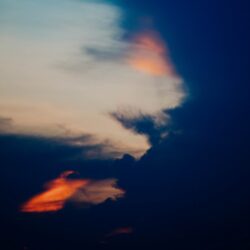 Download wallpapers sky, clouds, dark, twilight, evening