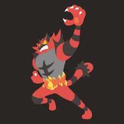 Minimalistic Wallpaper: Incineroar