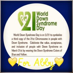 World Down Syndrome Day 3/21