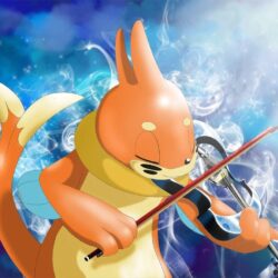 Buizel playing the violin
