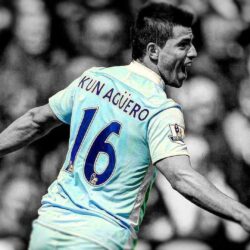 Soccer HDR photography Manchester City Kun Aguero wallpapers