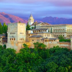 Photo Spain Alhambra Granada Trees Cities Building