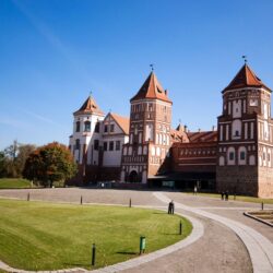 Belarus Mirsky Castle Complex Castles Sky Lawn Cities