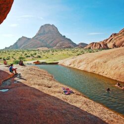 Who else feels like going for a swim in Spitzkoppe Namibia