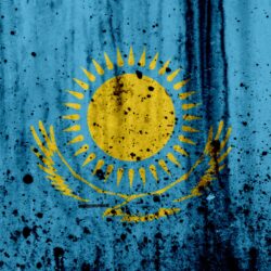 Download wallpapers Kazakhstan flag, 4k, grunge, flag of Kazakhstan