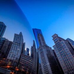Millennium Park Chicago Buildings Skyscrapers Reflection wallpapers