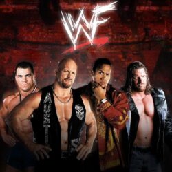 WWF: Kurt Angle, Stone Cold Steve Austin, The Rock, Triple H