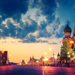 Photos Moscow Russia Town square Red Square Sky Temples