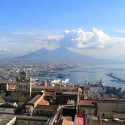 Clouds over the city of Naples, Italy wallpapers and image