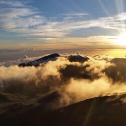 Photos USA Haleakala National Park Sun Nature Mountains Sky Parks