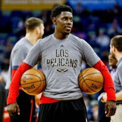 Jrue Holiday seen working out at the New Orleans Pelicans practice