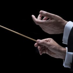 Download Wallpapers hands, orchestra, Conductor, section музыка