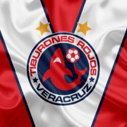 Download wallpapers Veracruz FC, Tiburones Rojos de Veracruz, 4k