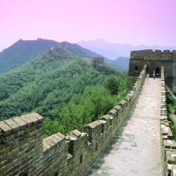 Great Wall Of China Sunrise wallpaper.