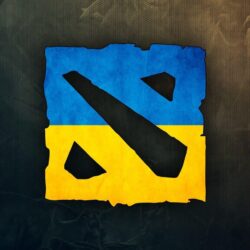 Download wallpapers the flag of ukraine, dota 2, logo, ukrainian