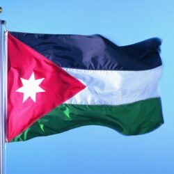 The flag of Jordan HD Wallpapers