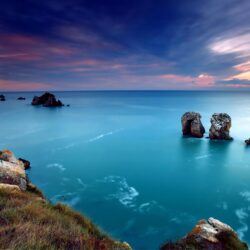 Ocean Blue Sunset iPad Air Wallpapers Download