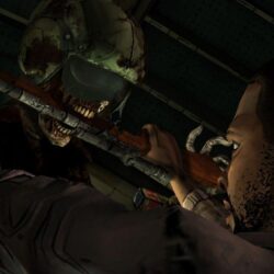 The Walking Dead game zombie fight wallpapers