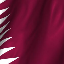 Flag Of Qatar With