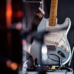 Blue stratocaster electric guitar HD wallpapers