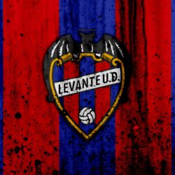 Download wallpapers Levante, 4k, grunge, La Liga, stone texture