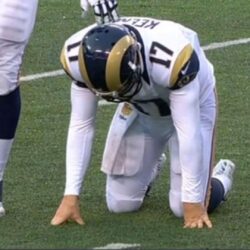 Case Keenum gives up game