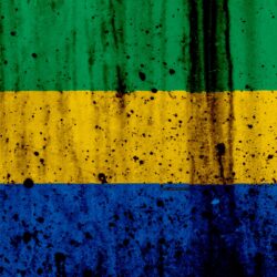 Download wallpapers Gabonese flag, 4k, grunge, flag of Gabon, Africa