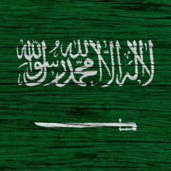 Download wallpapers Flag of Saudi Arabia, 4k, Asia, wooden texture